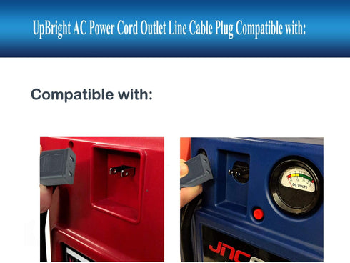 UpBright AC Power Charging Cord Charger Cable for Jump-N-Carry 12V Jump Starter 1700 A JNC350 JNC550A JNC660 JNCAIR