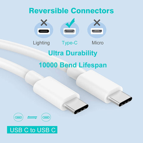 Fast Charger for iPhone 15, 3Pack USB C iPad Charger PD Fast Charger Block with 6FT Long Cable for iPhone 15 and More