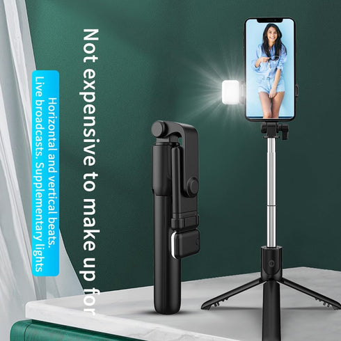 Tianle 4 1 4.7-6.5" Selfie Stick, in Selfie Stick Tripod with Light, Extendable and Portable Stable Tripod Stand Holder