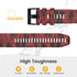 ANCOOL Compatible Fenix 7X Bands, 26mm Silicone Replacement Watchbands for Fenix 5X/5X Plus/6X/6X Pro (Camouflage Red)