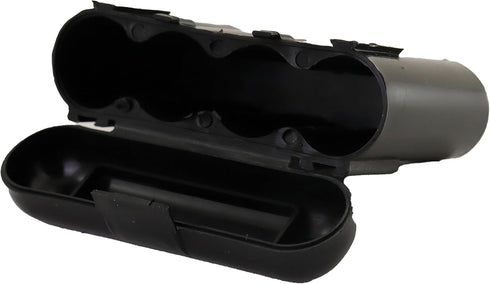 4 Pack AA/AAA/CR123A Black Battery Holder Storage Cases