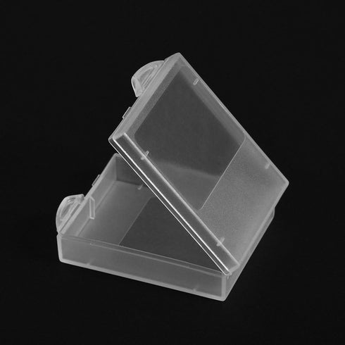 Taidda Battery Holder Case, Sturdy 10Pcs Clear Plastic Dampproof Storage Box for Digital Camera