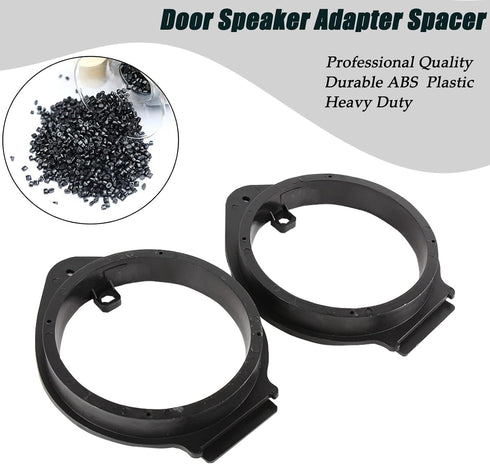 RED WOLF 6.5" Speaker Adapter Spacer Ring with Wiring Harness for GMC Sierra/Chevy Silverado/Buick 1995-2012