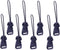CALLARON 8pcs Quick Release Camera Buckle Clip Adapter for Strap, Easy Release Anchor Links for SLR, Black