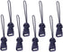 CALLARON 8pcs Quick Release Camera Buckle Clip Adapter for Strap, Easy Release Anchor Links for SLR, Black