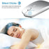 Bluetooth Mouse for Laptop/Tablet/iPhone/Android PC,Rechargable Quiet Slim Mice Compatible with Windows/Linux,Silver