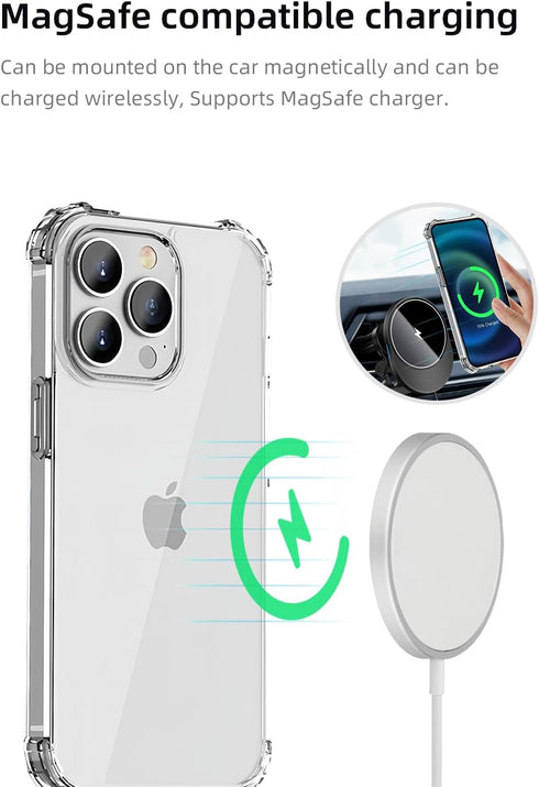 Clear Case for iPhone 11 - Military Grade Drop Protection, Non-Yellowing Armor, Shockproof Cover, Compatible with