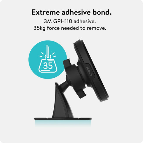 Mous MagSafe Compatible Dashboard Mount, Phone Car Dash Mount for iPhone 16/15/14/13/12 Series, MagSafe Accessories