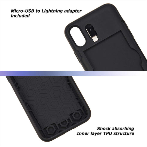 TORU CX PRO II Wallet Case for iPhone Xs/iPhone X | Protective Shockproof Heavy Duty Cover with Hidden Card Holder &