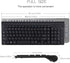 Wireless Keyboard and Mouse Combo - Full Size Type C Keyboard with USB C & USB A Receiver