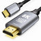 SWITCHFLUX USB C to HDMI 2.1 Cable 10Ft (8K@60Hz,4K@144Hz,2K@240Hz) Type-C to HDMI Braided