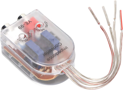 Car Speaker High to Low Converter, Plug and Play Wire Output for CD VCD DVD Player Audio Adapter