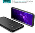 SURITCH for Samsung Galaxy S9 Plus Case, Built-in Screen Protector, Matte Black Hard Protection