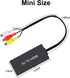 RCA to HDMI Converter, AV to HDMI Adapter, Composite to HDMI, Supports 1080P, PAL/NTSC for WII/WII U/PS1/PS2/PS3/Xbox