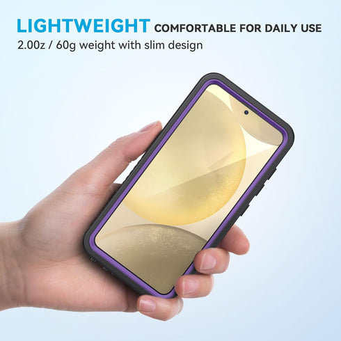 Lanhiem IP68 Waterproof Case for Samsung Galaxy S24+ Plus, Dustproof with Built-in Screen Protector, Rugged Full Body