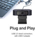 Angetube 1080P 2 2025 HD Webcam with Microphone, Computer Camera, Mics, USB Type-A & A-to-C Adapter, Plug & Play USB PC
