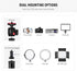 NEEWER Camera Desk Mount - Phone Holder & 360° Ball Head, 17"-40" Telescopic C Clamp Stand