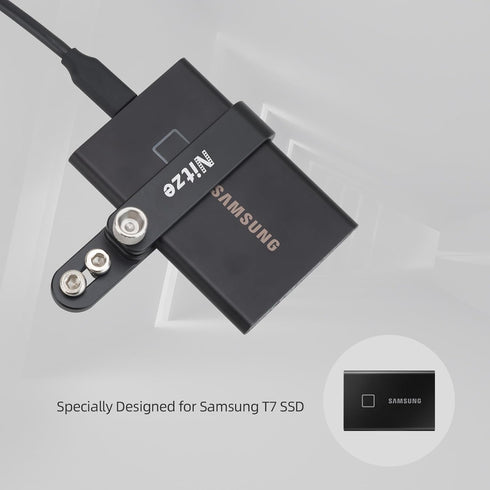 Nitze SSD Mount Bracket,SSD Holder for Samsung T7 SSD - N42-T7