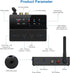 Criacr 5.3 2 1 2 Bluetooth Audio Adapter, Bluetooth AUX Adapter, in Transmitter Receiver with aptX Low Latency