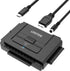 Unitek USB C to IDE and SATA Converter Kit for Universal 2.5/3.5 HDD/SSD, One Touch Backup Function