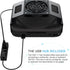 IFCASE Mac Mini Cooling Fan Mount, Wall Mount Cooling Fan Stand for Mac Mini 2010 to 2023 M2, Anti-Scratch Pad (Black)