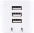 UltraPro GE Pro 3-Port USB Charger, Foldable Plug, for iPhone 13/12/11/Pro/Pro Max/Mini, iPad Pro, Samsung Galaxy S21, Google Pixel 6, White, 36346