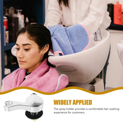 Nozzle Shampoo Bed Spray Head Holder: Shower Head Holder for Hair Washing Basin Salon Supplies Shower Sprayer Bracket