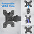 H&C(hcck&Cllassp) 17-27 17.6lbs, Dual Monitor Mount, Monitor Arm with Swivel, Tilt, Rotation, Height Adjustable, VESA
