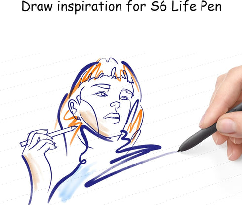 2 Pack S6 Lite Stylus Pen for Samsung Galaxy Replacement for Galaxy S6 Lite S Pen SM-P610N, P615, P610 (Grey)