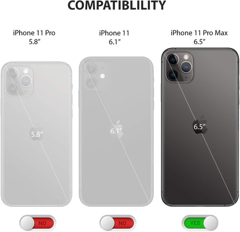 ZUSLAB Case for Apple iPhone 11 Pro Max, Silicone Gel Rubber Bumper Cover, Slim Thin Hard Shell Shockproof - Neon Pink