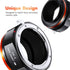 K&F Concept Lens Mount Adapter for Nikon AI Nikkor F Mount Lens to Sony Alpha E NEX Mount Mirrorless Camera