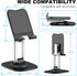 Fully Adjustable Foldable Phone Stand, 360 Degree Rotating Holder for iPhone 15 14 13 12 Pro Xs Max Xr, Desktop Cell