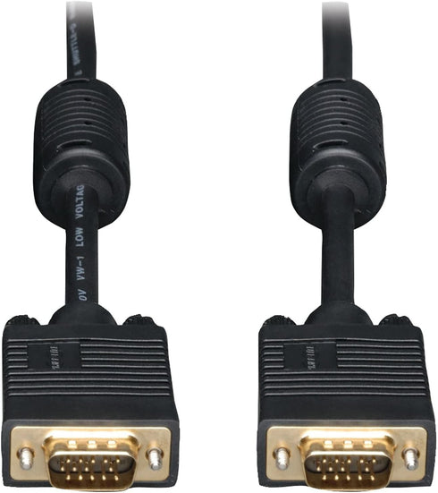 Tripp Lite VGA Coax Monitor Cable, High Resolution RGB Coax (HD15 M/M), 6-ft. (P502-006)