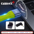 Cablecc 90 Degree Down Angled FPV Micro HDMI Male to Mini HDMI FPC Flat Cable, 20cm