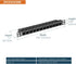 Tecmojo 12-Port Cat6 0.5U 10" Patch Panel, Rack Mount Modular Panel with Keystone Coupler, for Server Rack & Network