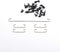 Costar Style Plate-mounted Costar Stabilizers Balancing Pole Raised Wire 6.25u 2u for MX Mechanical Keyboard Filco (Kit 1 for 60 87 keyboard)
