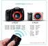Foto&Tech IR Wireless Remote Control for Sony A7R IV III II, A7III A9 A7 II A7 A7R A7S A6600 A6500 A6400 A6300 A6000