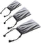 3 PCS Waterproof Carrying Storage Pouch Case Bags for Phones, Power Bank, Data Cable, Jewelry, etc., Gray