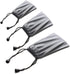 3 PCS Waterproof Carrying Storage Pouch Case Bags for Phones, Power Bank, Data Cable, Jewelry, etc., Gray