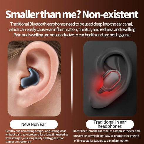 YLYHHFY 5.4 Wireless Bluetooth Sleep Earbuds in Ear Light-Weight Headphones Mini Sleep Headphones Small Design