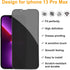 pehael [2+2 Pack iPhone 13 Pro Max Privacy Screen Protector with Camera Lens Protector Full Coverage Anti-Spy Tempered Glass Film 9H Hardness Upgrade Edge Protection Easy Installation Bubble Free