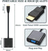 Wanme HDMI to VGA Adapter, High-Speed HDMI to VGA Converter Adapter (Male to Female) for Computer, Laptops, PC