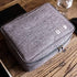 Water-repellent Cable Organizer Travel Case, Electronic Accessory Bag with Removable Dividers (Grey)