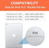 iCoverCase Clear Case for iPad 10.2" (2021/2020/2019), Ultra-Thin Transparent Soft TPU Back Cover for 9th/8th/7th Gen