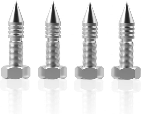 Monosaudio Speaker Spikes - 4 Pcs HiFi Speaker Anti-Vibration Spikes (without Spike Pad) for Speaker, Subwoofer,