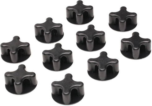 Magnetic Cable Holder Desktop Multipurpose Cord Keeper Cable Organizer Clip Cable Management for Home Office Supplies Wire Organizer (Black 10Pcs)