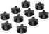 Magnetic Cable Holder Desktop Multipurpose Cord Keeper Cable Organizer Clip Cable Management for Home Office Supplies Wire Organizer (Black 10Pcs)