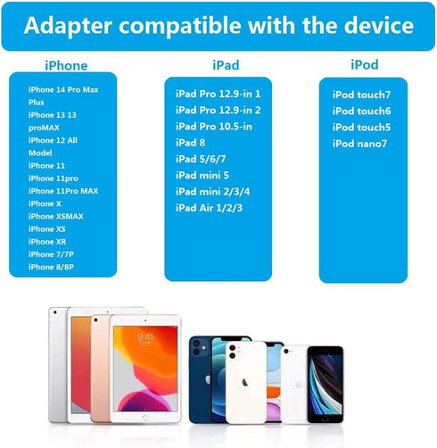 Lightning to Ethernet Adapter with Charging Port, RJ45 Ethernet LAN Network Adapter for iPhone/iPad/iPod Supports