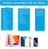 Lightning to Ethernet Adapter with Charging Port, RJ45 Ethernet LAN Network Adapter for iPhone/iPad/iPod Supports