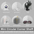 Acrylic Mini Circular Corner Shelf Mount for Security Cameras, Baby Monitors, Speakers, Plants, Easy to Install,